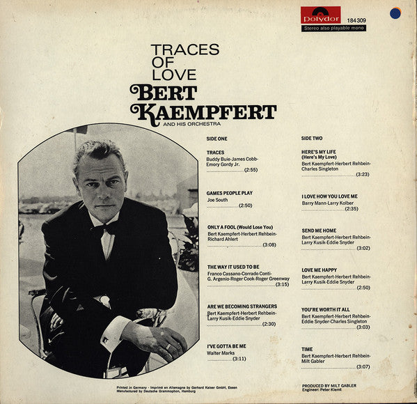 Bert Kaempfert & His Orchestra : Traces Of Love (LP, Album)