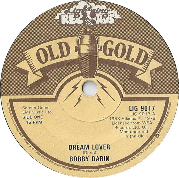 Bobby Darin : Dream Lover / Mack The Knife (7", Single)