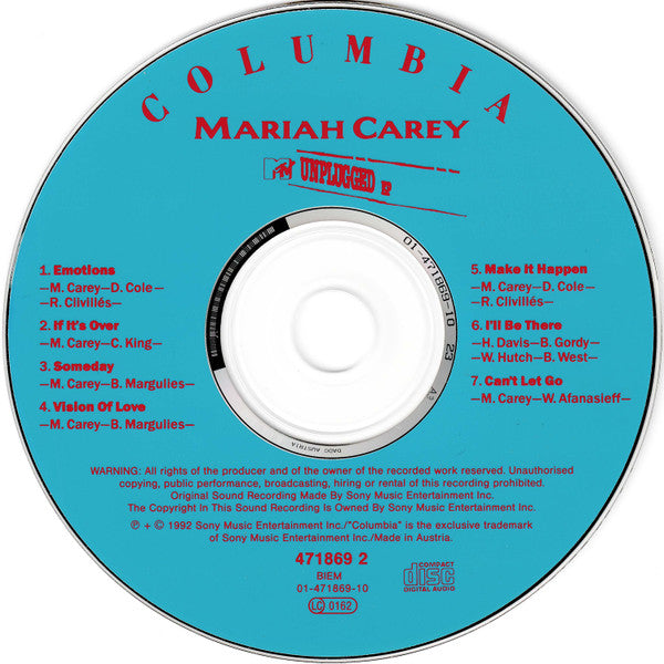 Mariah Carey : MTV Unplugged EP (CD, EP)