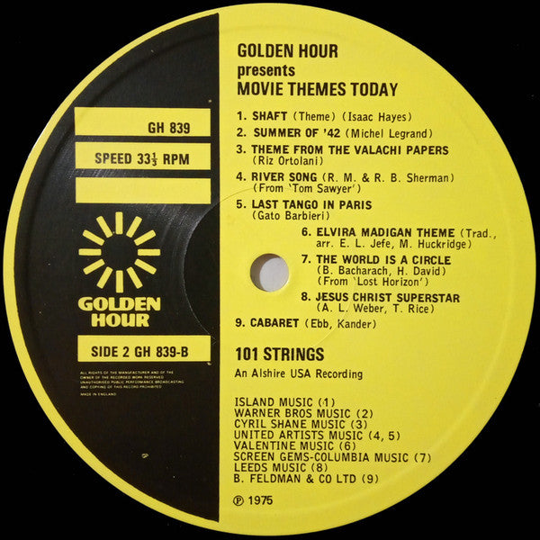 101 Strings : Movie Themes Today (LP, Comp)