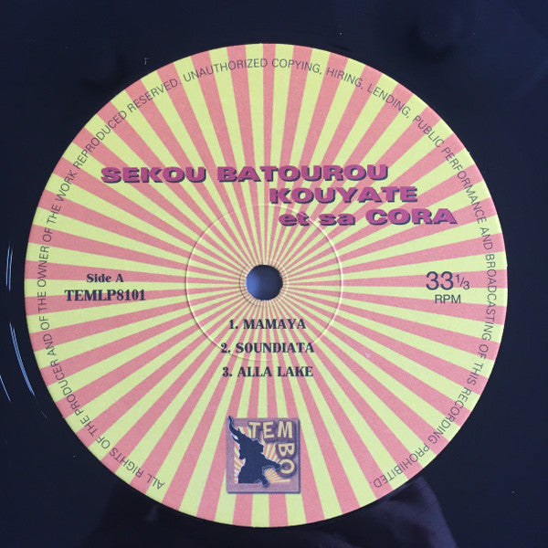 Batourou Sekou Kouyate : Et Sa Cora (LP, RE, RM, Unofficial, 180)