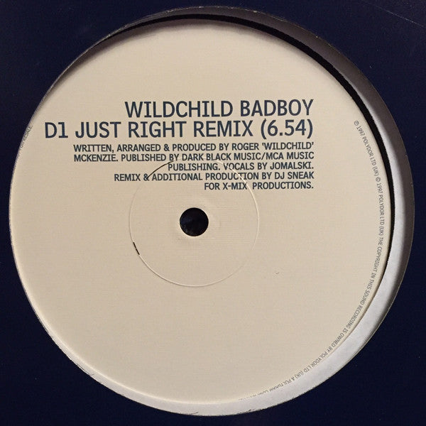 Wildchild : Bad Boy US Mixes (2x12", Single, Promo)