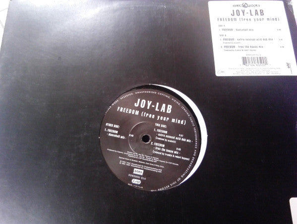 Joy-Lab : Freedom (Free Your Mind) (12")