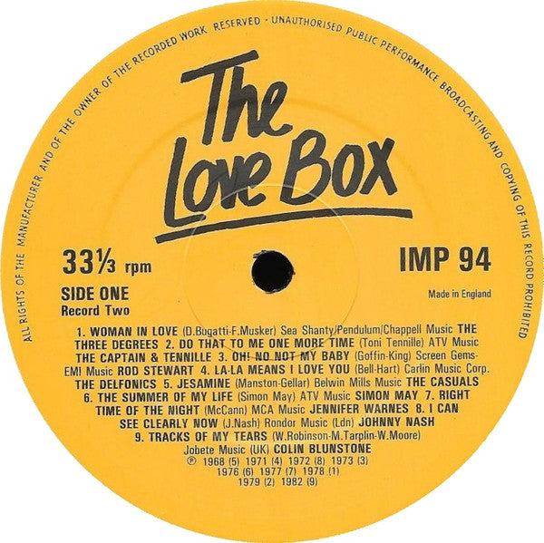 Various : The Love Box (4xLP, Comp + Box)