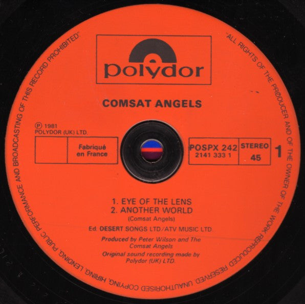 The Comsat Angels : Eye Of The Lens (12", Single)