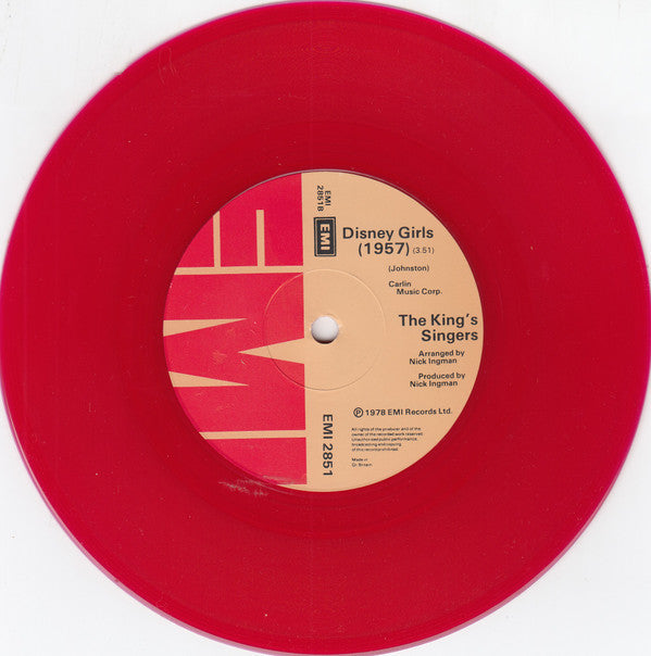 The King's Singers : Strawberry Fields Forever (7", Single, Red)