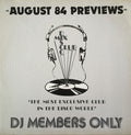 Various : August 84 Previews (LP, Comp)