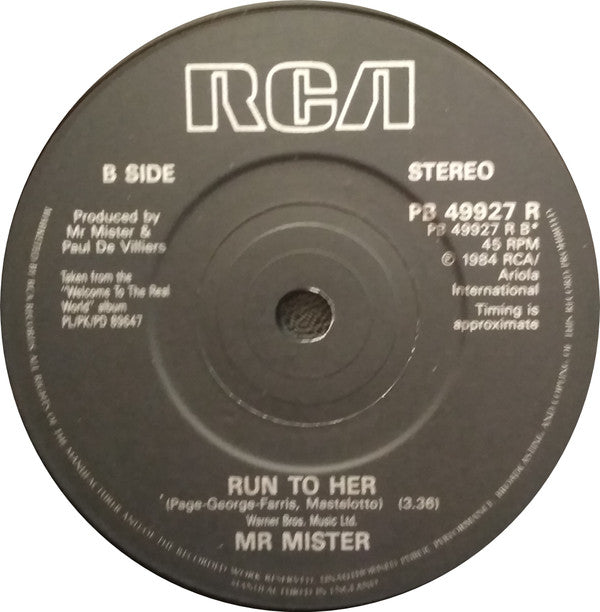 Mr. Mister : Kyrie (7", Single, Pos)