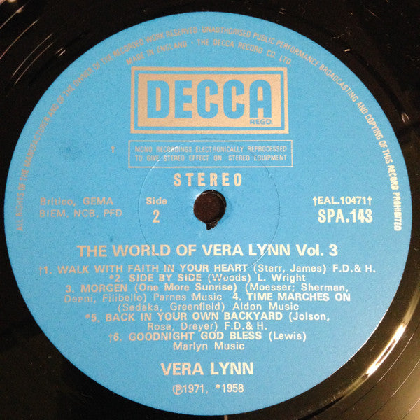 Vera Lynn : The World Of Vera Lynn Vol. 3 (LP, Comp)