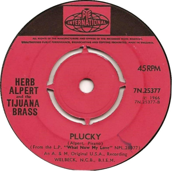 Herb Alpert & The Tijuana Brass : The Work Song (7", Single, Sol)