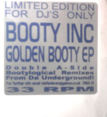 Booty Inc : Golden Booty EP (12", EP, Ltd, Unofficial, W/Lbl)