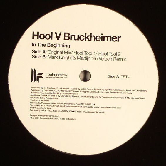 Da Hool V Gary Bruckheimer : In The Beginning (12", TP)