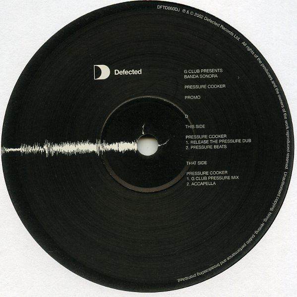 G-Club Presents Banda Sonora : Pressure Cooker (2x12", Promo)