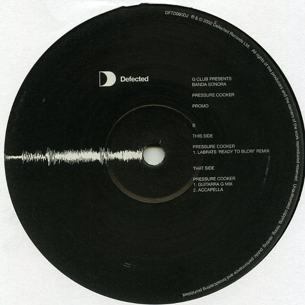 G-Club Presents Banda Sonora : Pressure Cooker (2x12", Promo)