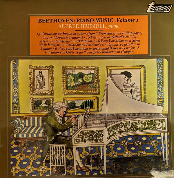 Ludwig Van Beethoven, Alfred Brendel : Piano Music Volume I (LP)