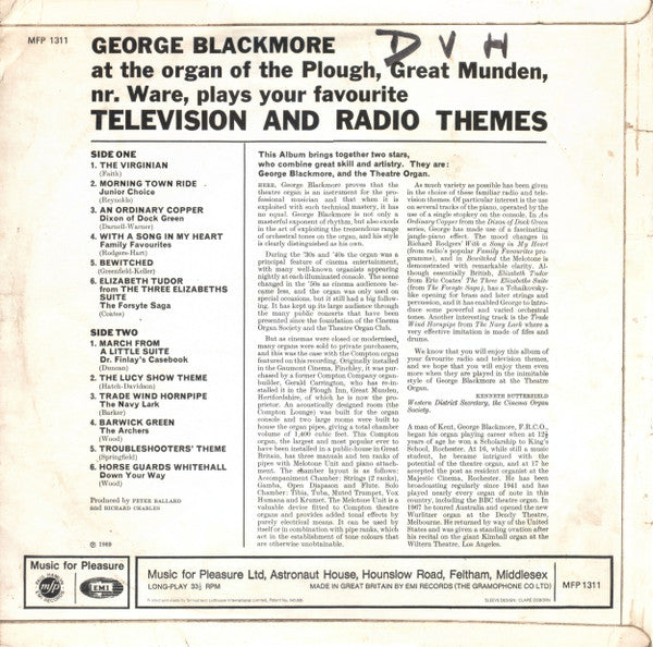 George Blackmore : Television And Radio Themes (LP)
