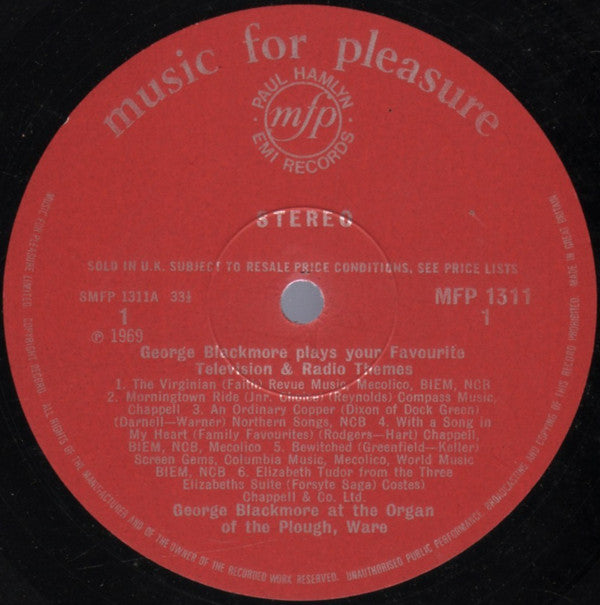 George Blackmore : Television And Radio Themes (LP)