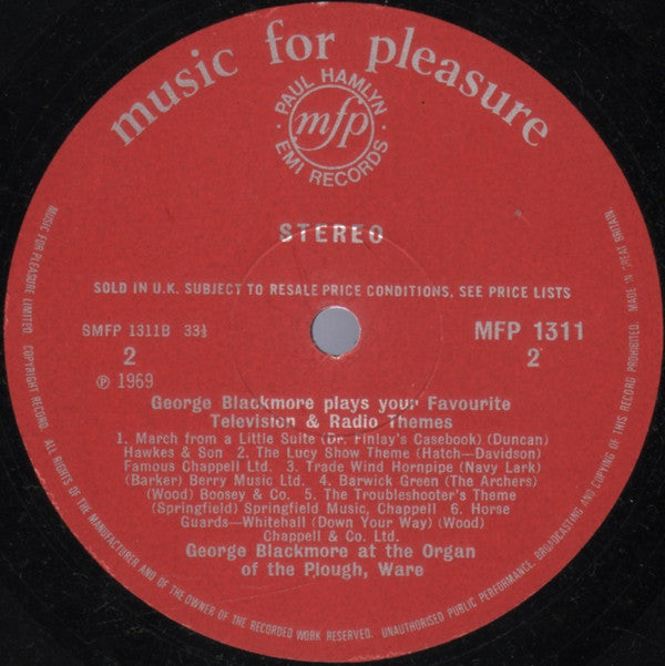 George Blackmore : Television And Radio Themes (LP)