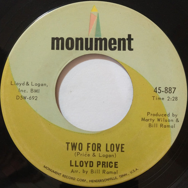 Lloyd Price : If I Had My Life To Live Over (7", Single)