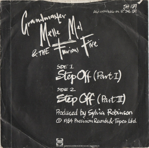 Grandmaster Melle Mel & The Furious Five : Step Off (7", Single, Dam)