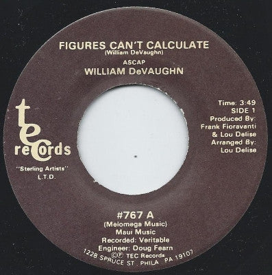 William DeVaughn : Figures Can't Calculate (7")