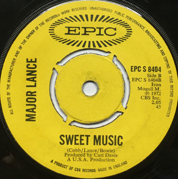 Major Lance : Um, Um, Um, Um, Um, Um (7", RE)
