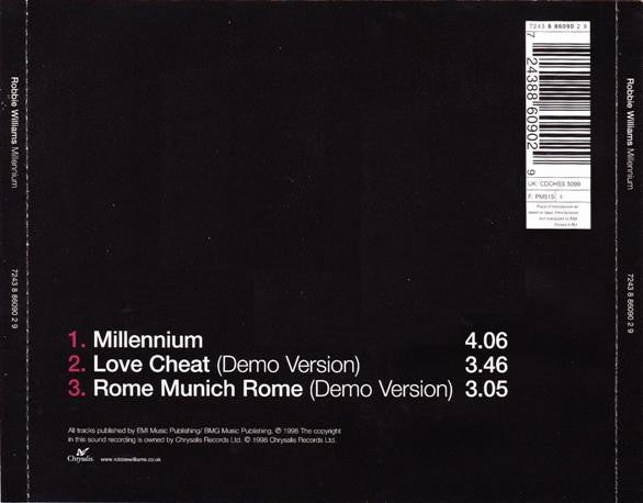 Robbie Williams : Millennium (CD, Single)