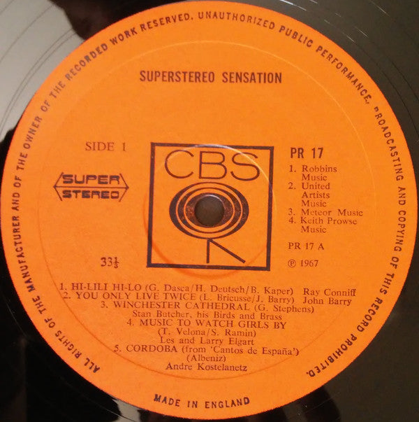 Various : Superstereo Sensation (LP, Comp, Smplr)