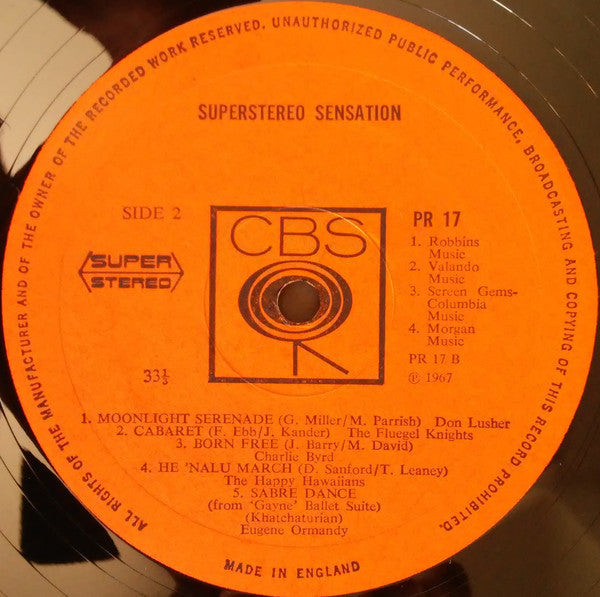 Various : Superstereo Sensation (LP, Comp, Smplr)