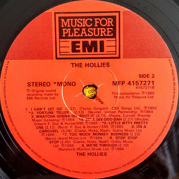 The Hollies : The Hollies (LP, Comp, Mono)