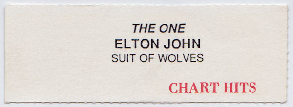 Elton John : The One (7", Single, Jukebox)
