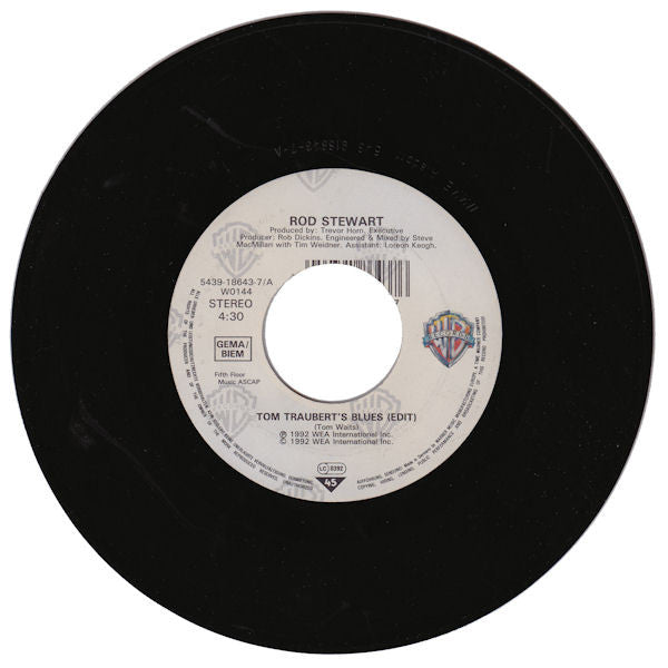 Rod Stewart : Tom Traubert's Blues (7", Lar)