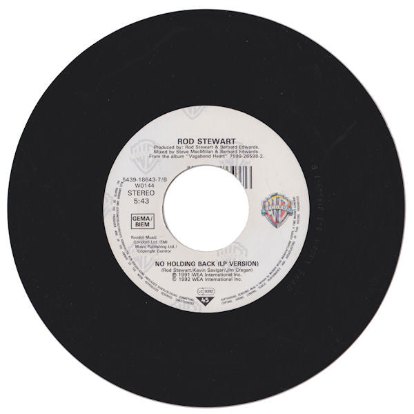 Rod Stewart : Tom Traubert's Blues (7", Lar)