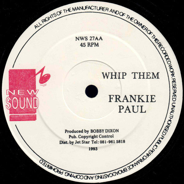 Junior Tucker / Frankie Paul : Give It Up / Whip Them (12", Single)