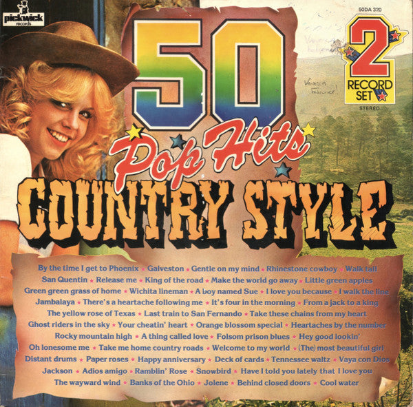Pickwick Orchestra & Singers : 50 Pop Hits Country Style (2xLP)