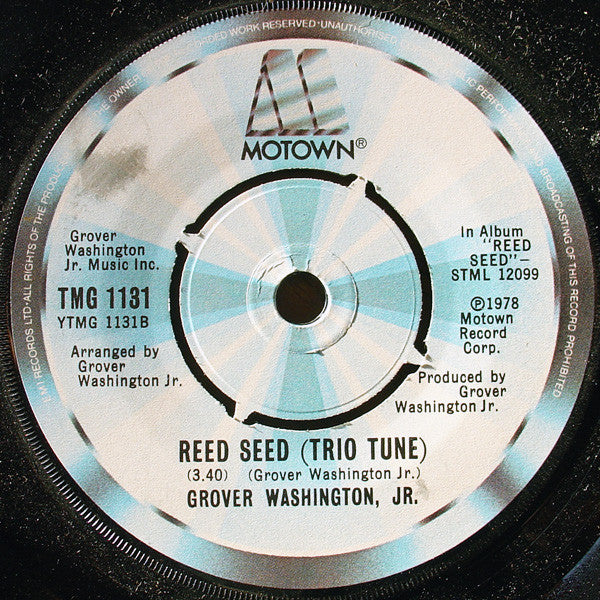 Grover Washington, Jr. : Do Dat / Reed Seed (Trio Tune) (7")