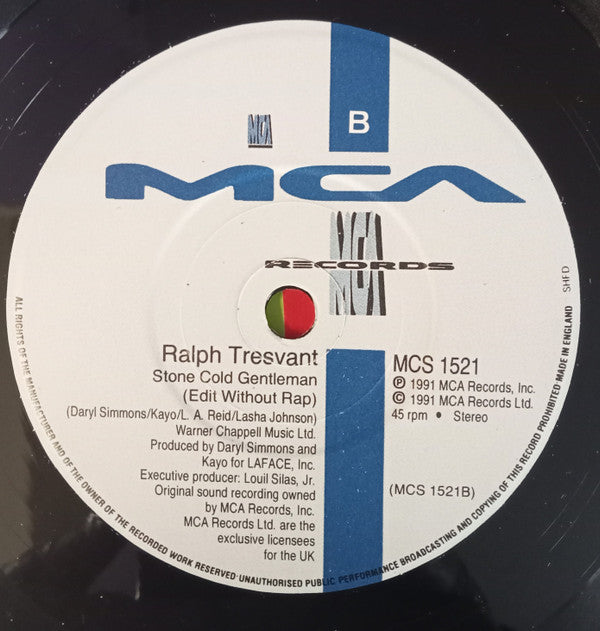 Ralph Tresvant Featuring Bobby Brown : Stone Cold Gentleman (7")