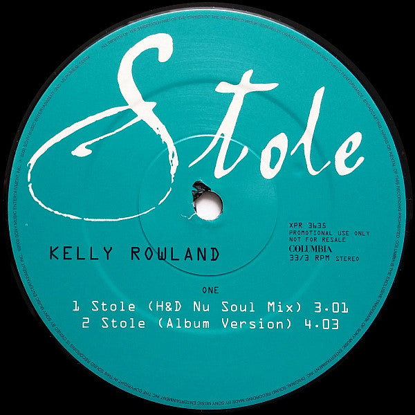 Kelly Rowland : Stole (12", Promo)