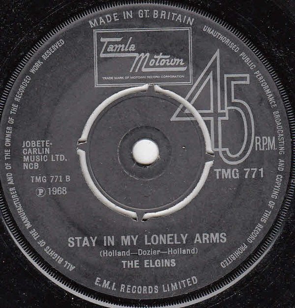 The Elgins : Heaven Must Have Sent You (7", Single, RE, 4 P)