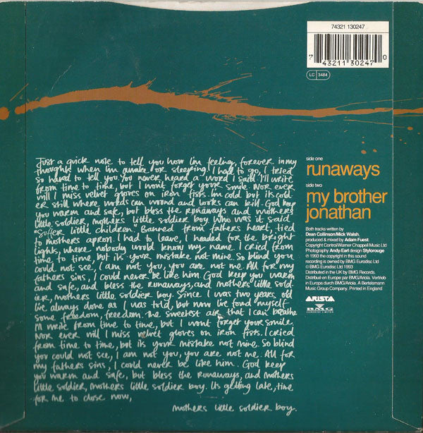 Dean Collinson : Runaways (7")
