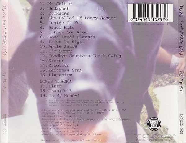 Major Matt Mason : Me Me Me (CD, Album)