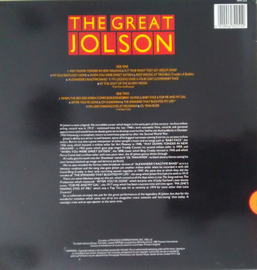 Al Jolson : The Great Jolson (LP, Comp)