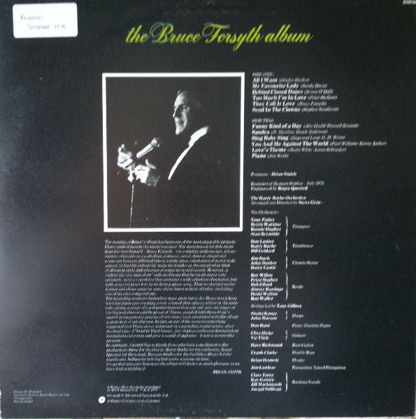 Bruce Forsyth : The Bruce Forsyth Album (LP, Album)