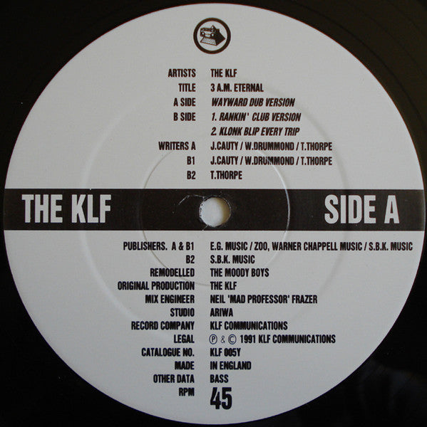 The KLF : 3 A.M. Eternal (The Moody Boys Selection) (12", Single)