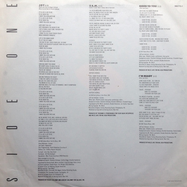 Teddy Pendergrass : Joy (LP, Album)