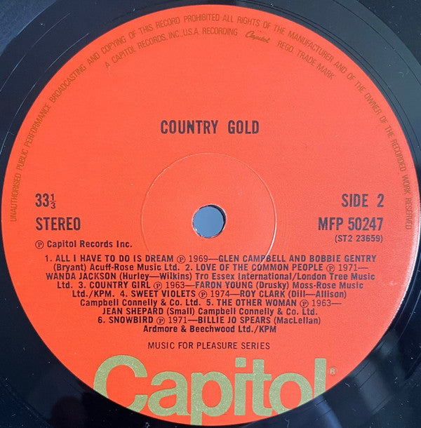 Various : Country Gold (LP, Comp)