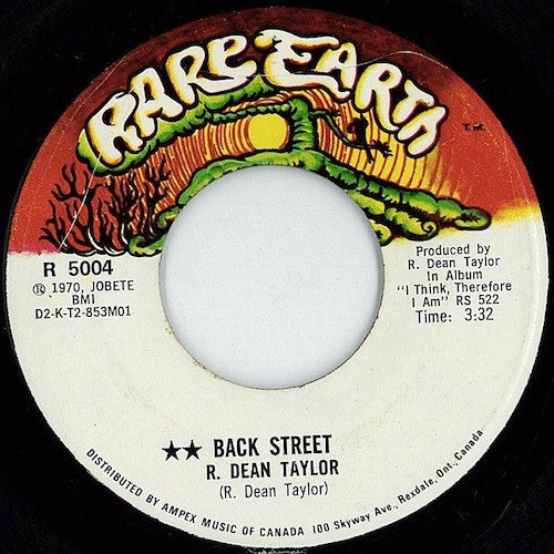 R. Dean Taylor : Gotta See Jane / Back Street (7", Single)
