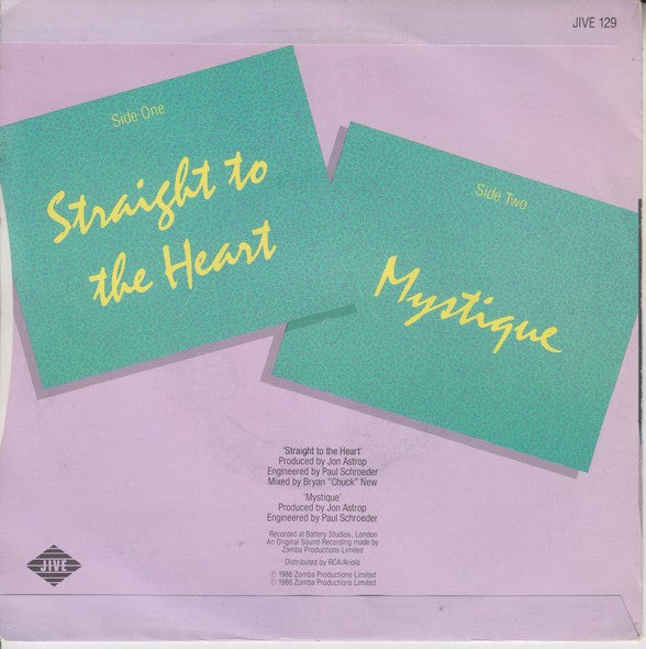 The Real Thing : Straight To The Heart (7", Single)