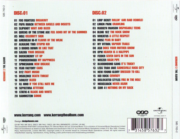 Various : Kerrang! 2 - The Album (2xCD, Comp)