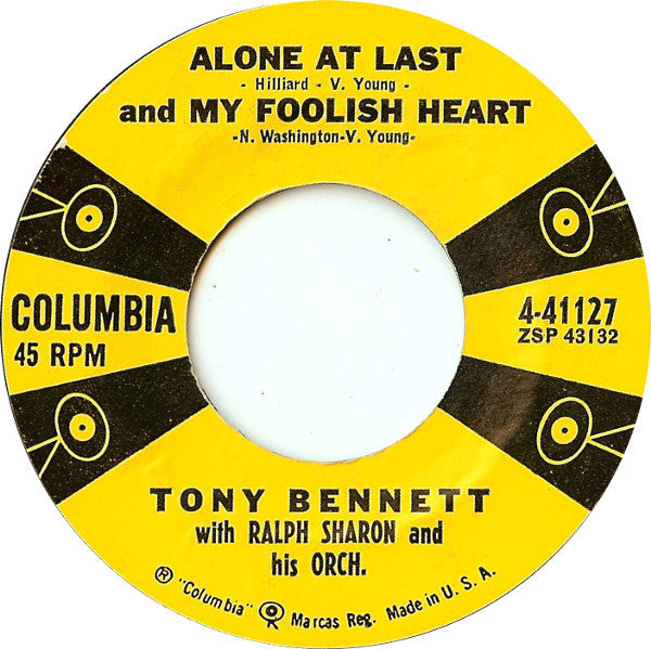 Tony Bennett : You're So Right For Me (7")